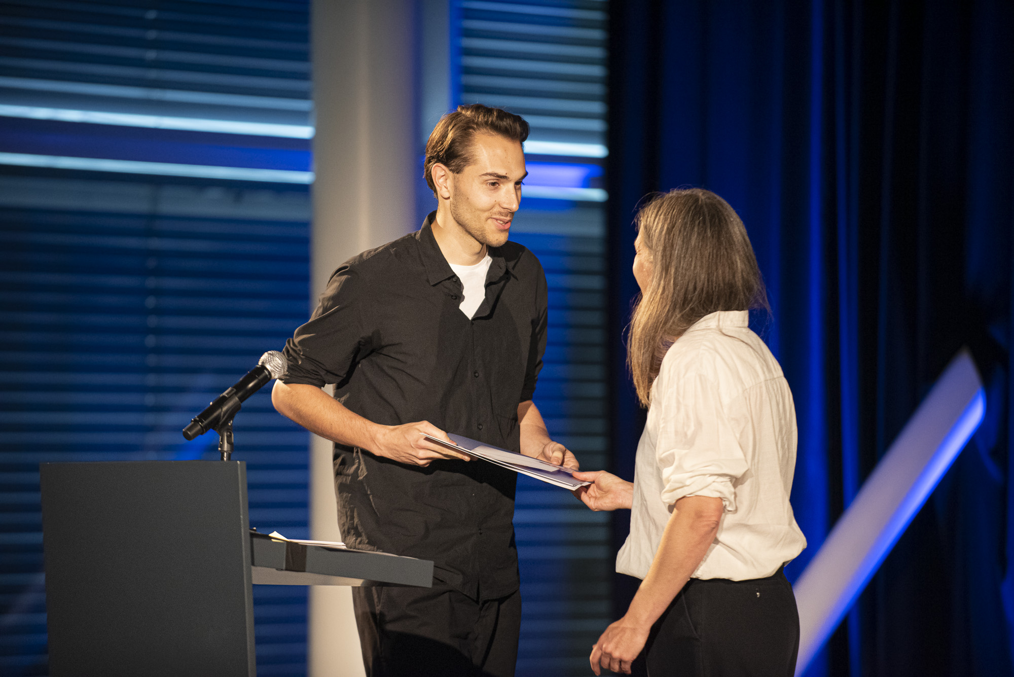 Swiss Design Awards ceremony, Ondrej Bachor and Aude Lehmann